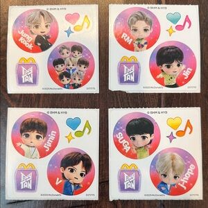 McDonald's 2025 TinyTAN BTS Stickers